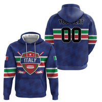 Custom Hockey 2026 Italy Zip Hoodie Gli Azzurri Go Champions