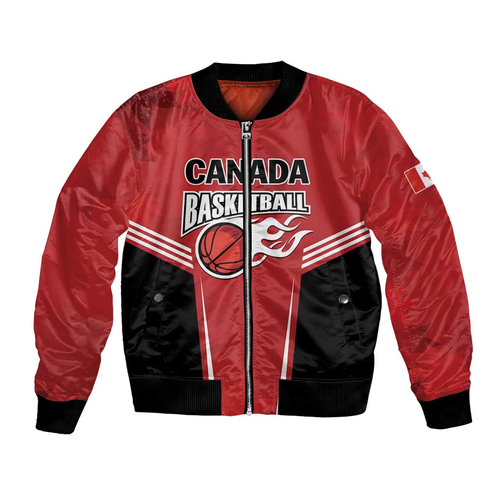 Custom Canada Basketball Bomber Jacket Dream Because I Can