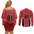 Custom Canada Basketball Couples Matching Off Shoulder Short Dress and Long Sleeve Button Shirt Dream Because I Can