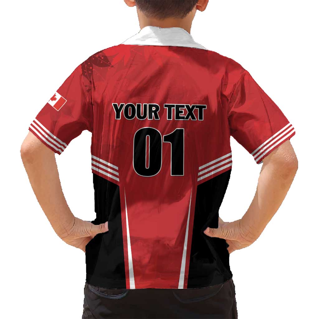 Custom Canada Basketball Family Matching Long Sleeve Bodycon Dress and Hawaiian Shirt Dream Because I Can