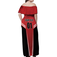 Custom Canada Basketball Family Matching Off Shoulder Maxi Dress and Hawaiian Shirt Dream Because I Can