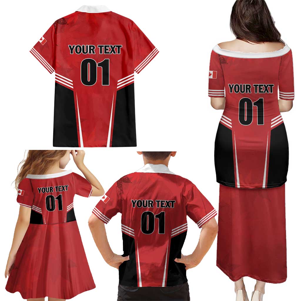 Custom Canada Basketball Family Matching Puletasi and Hawaiian Shirt Dream Because I Can