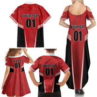 Custom Canada Basketball Family Matching Summer Maxi Dress and Hawaiian Shirt Dream Because I Can