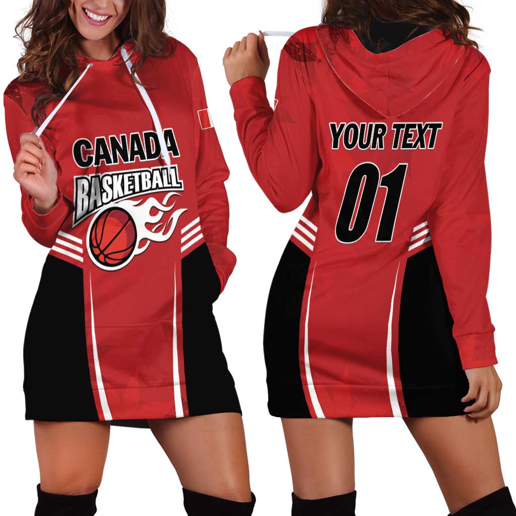 Custom Canada Basketball Hoodie Dress Dream Because I Can