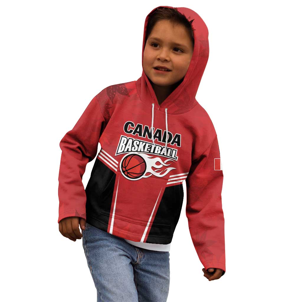 Custom Canada Basketball Kid Hoodie Dream Because I Can