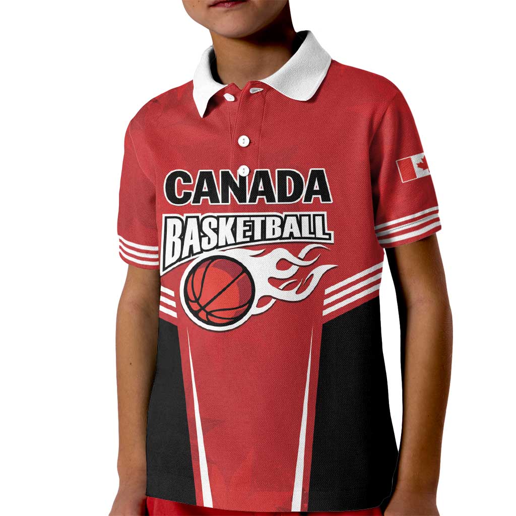 Custom Canada Basketball Kid Polo Shirt Dream Because I Can