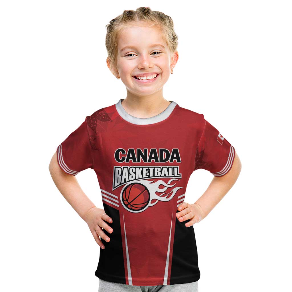 Custom Canada Basketball Kid T Shirt Dream Because I Can
