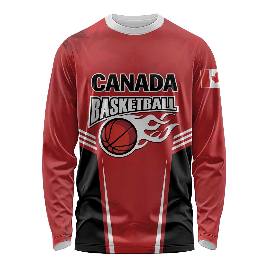 Custom Canada Basketball Long Sleeve Shirt Dream Because I Can