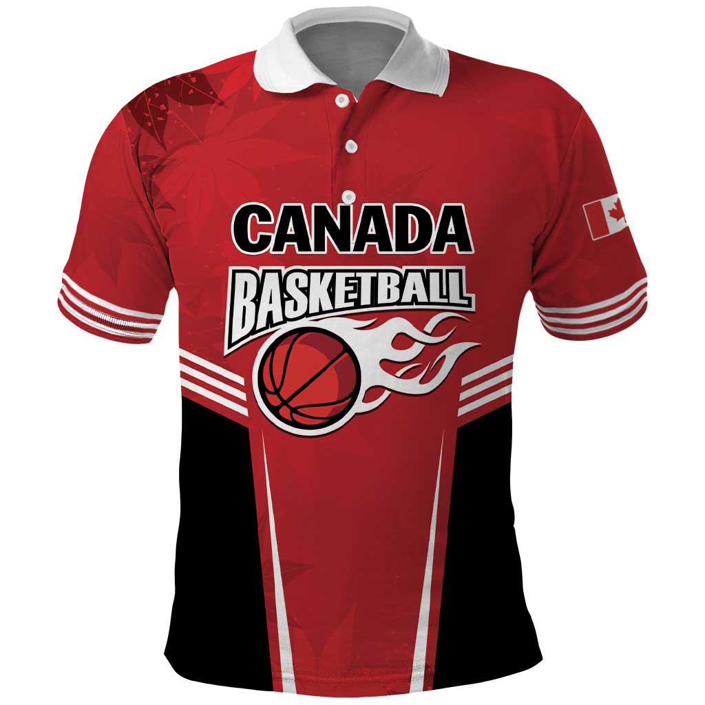 Custom Canada Basketball Polo Shirt Dream Because I Can