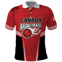 Custom Canada Basketball Polo Shirt Dream Because I Can