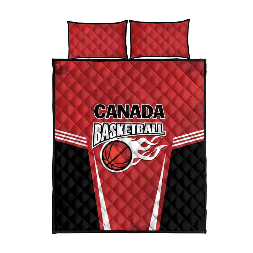 Canada Basketball Quilt Bed Set Dream Because I Can