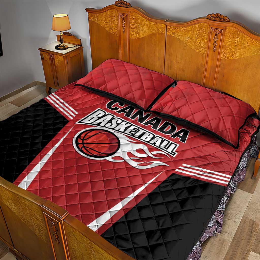 Canada Basketball Quilt Bed Set Dream Because I Can