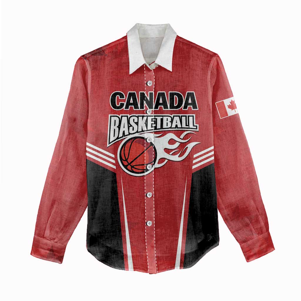 Custom Canada Basketball Women Casual Shirt Dream Because I Can