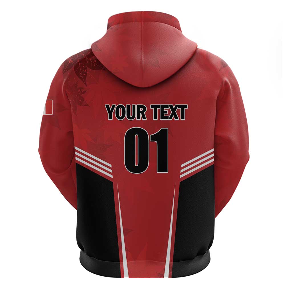 Custom Canada Basketball Zip Hoodie Dream Because I Can