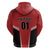 Custom Canada Basketball Zip Hoodie Dream Because I Can