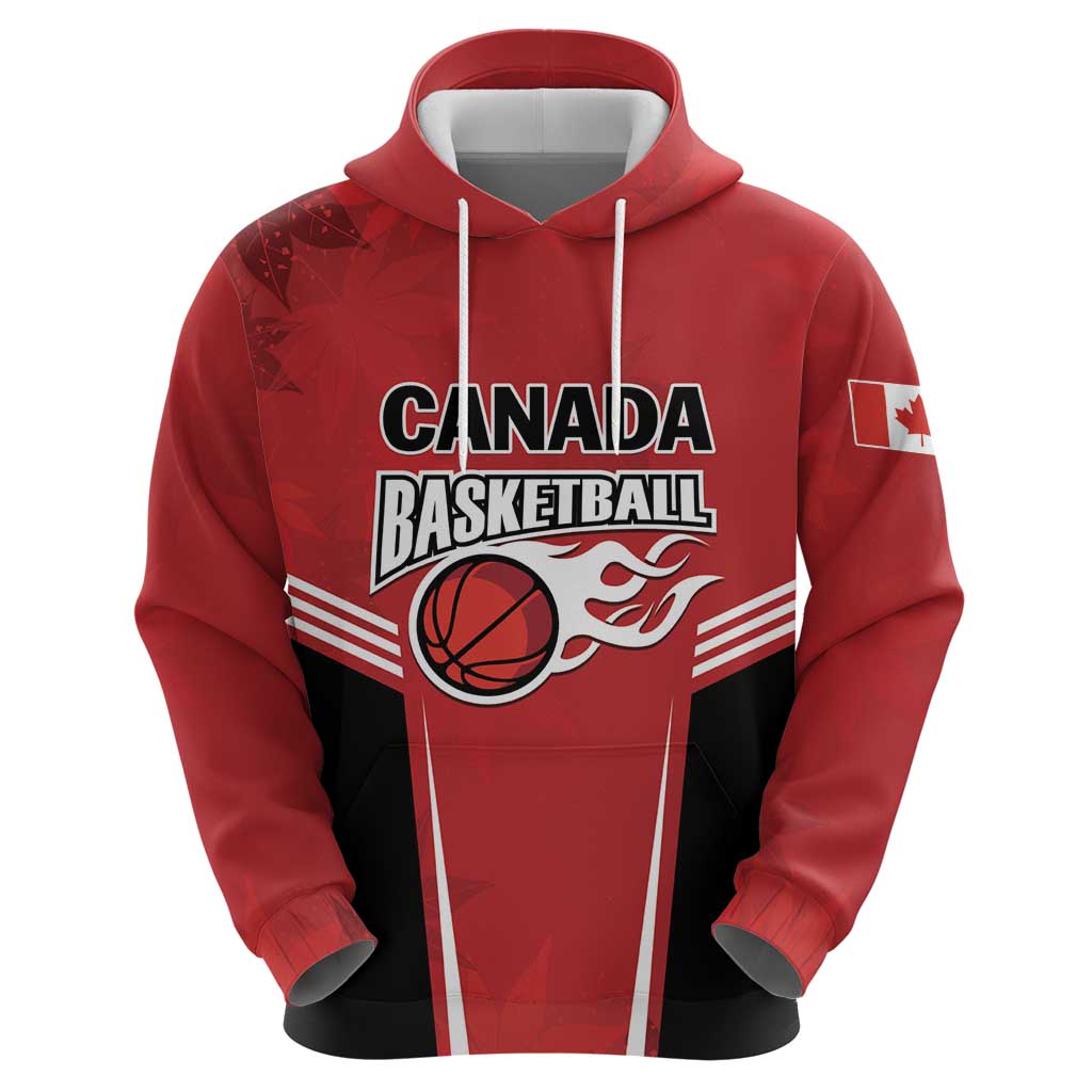 Custom Canada Basketball Zip Hoodie Dream Because I Can
