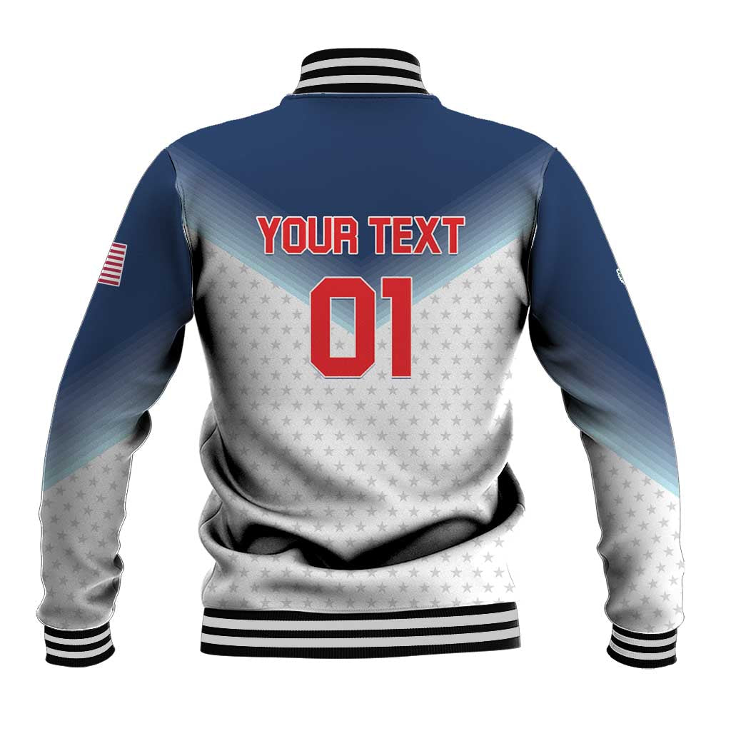 Custom USA Basketball Team Baseball Jacket Shine Like Stars