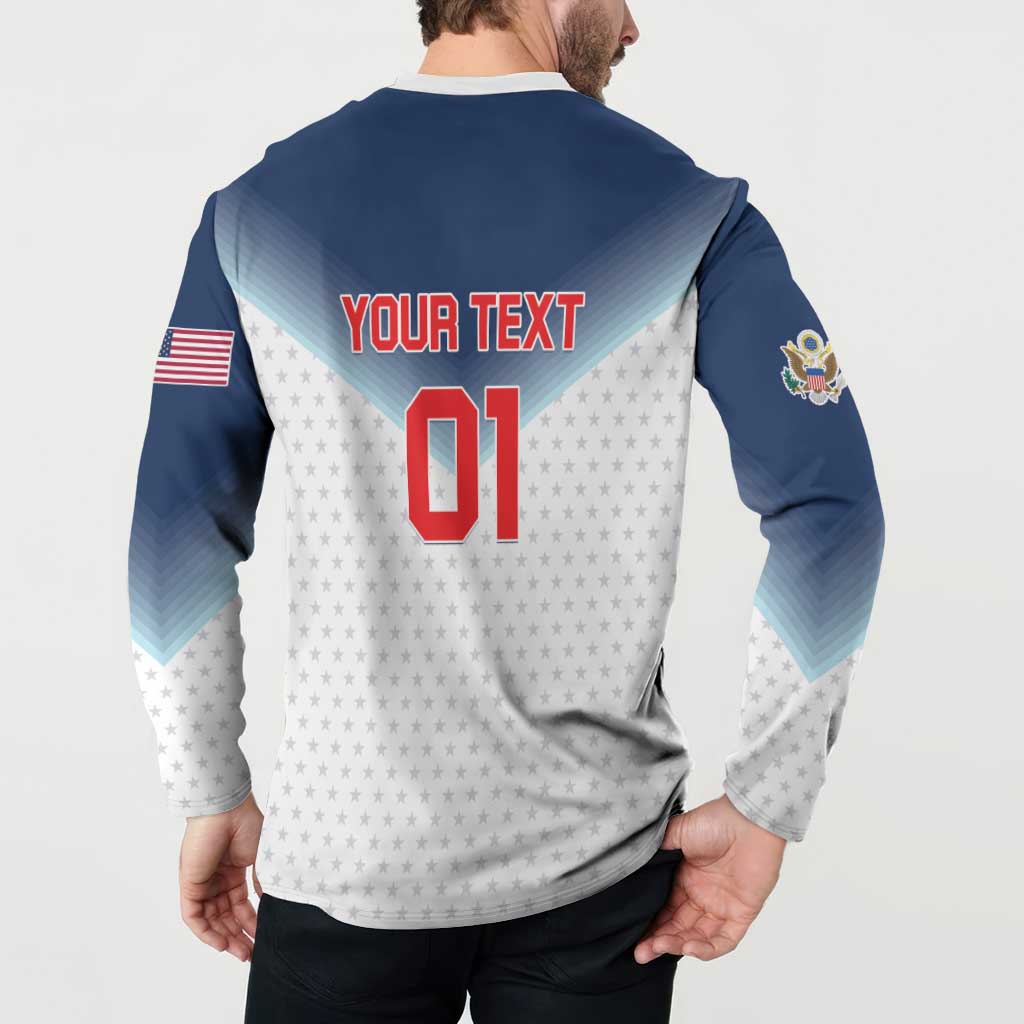 Custom USA Basketball Team Button Sweatshirt Shine Like Stars