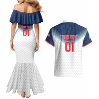 Custom USA Basketball Team Couples Matching Mermaid Dress and Hawaiian Shirt Shine Like Stars