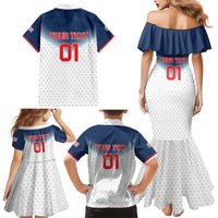 Custom USA Basketball Team Family Matching Mermaid Dress and Hawaiian Shirt Shine Like Stars