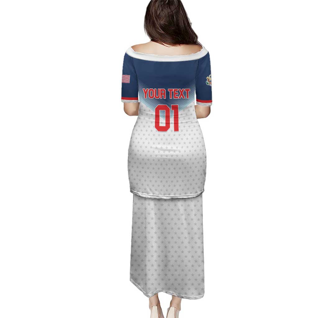 Custom USA Basketball Team Family Matching Puletasi and Hawaiian Shirt Shine Like Stars