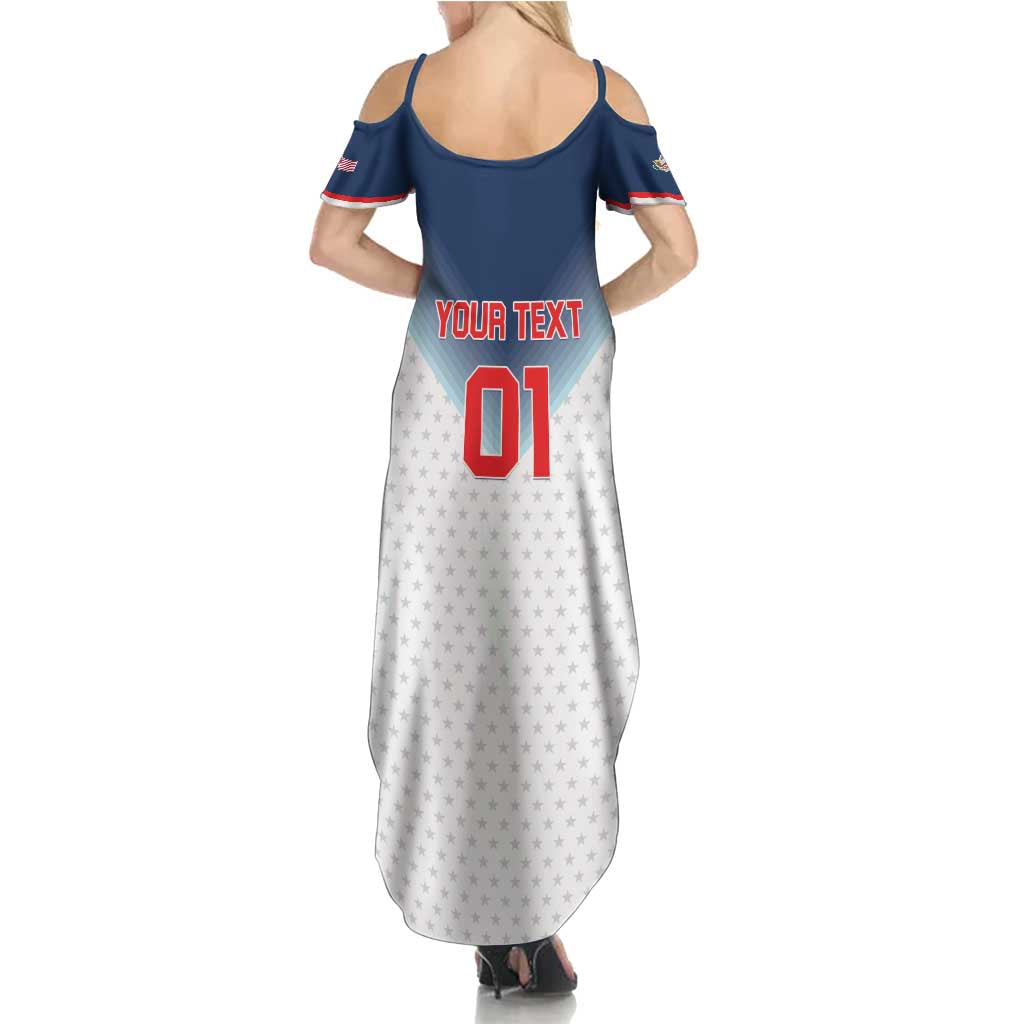 Custom USA Basketball Team Family Matching Summer Maxi Dress and Hawaiian Shirt Shine Like Stars