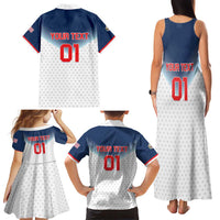 Custom USA Basketball Team Family Matching Tank Maxi Dress and Hawaiian Shirt Shine Like Stars