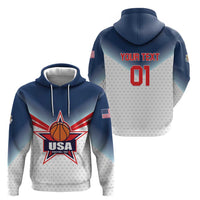 Custom USA Basketball Team Hoodie Shine Like Stars