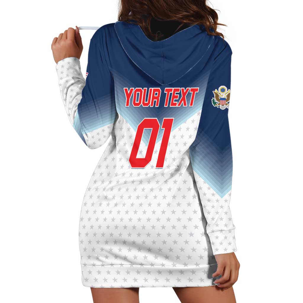 Custom USA Basketball Team Hoodie Dress Shine Like Stars