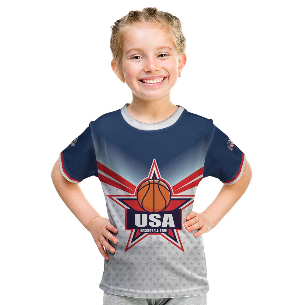 Custom USA Basketball Team Kid T Shirt Shine Like Stars