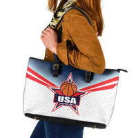 USA Basketball Team Leather Tote Bag Shine Like Stars