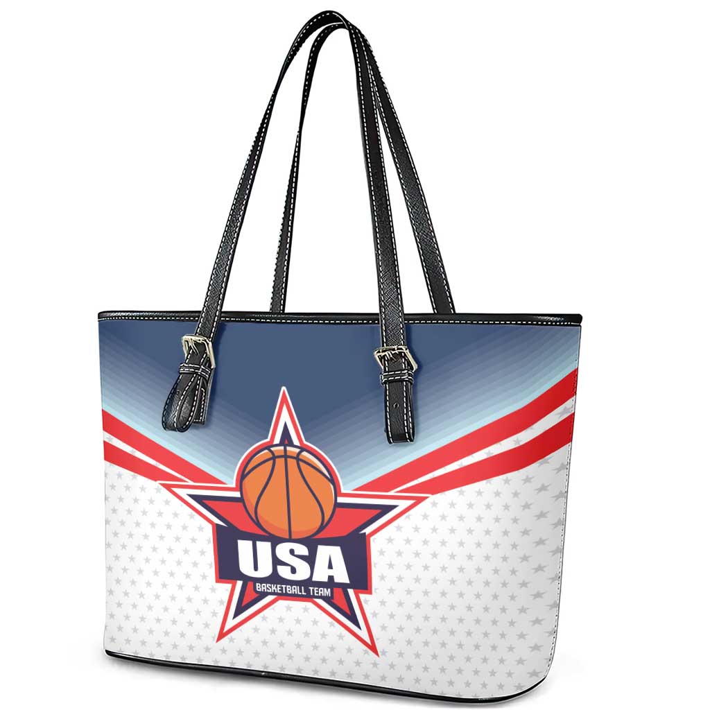 USA Basketball Team Leather Tote Bag Shine Like Stars