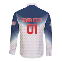 Custom USA Basketball Team Long Sleeve Button Shirt Shine Like Stars