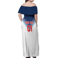 Custom USA Basketball Team Off Shoulder Maxi Dress Shine Like Stars