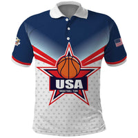 Custom USA Basketball Team Polo Shirt Shine Like Stars