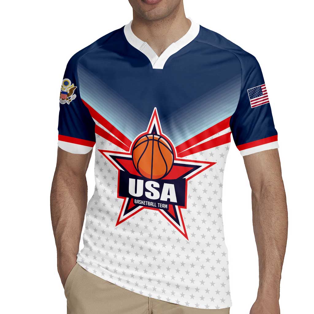 Custom USA Basketball Team Rugby Jersey Shine Like Stars