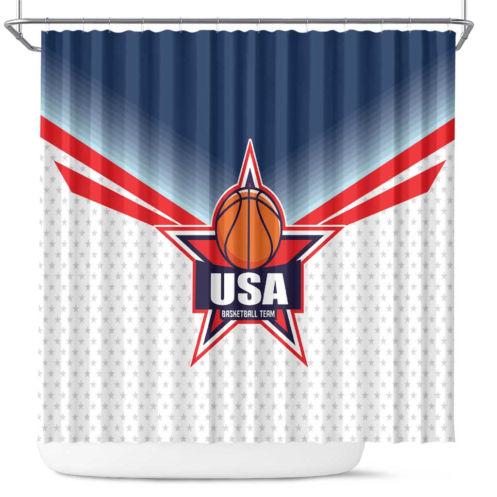 USA Basketball Team Shower Curtain Shine Like Stars