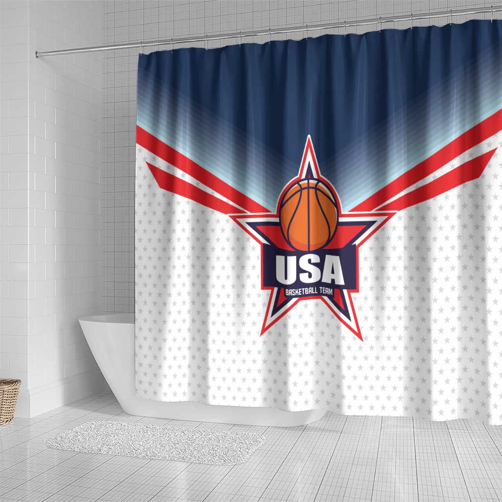 USA Basketball Team Shower Curtain Shine Like Stars