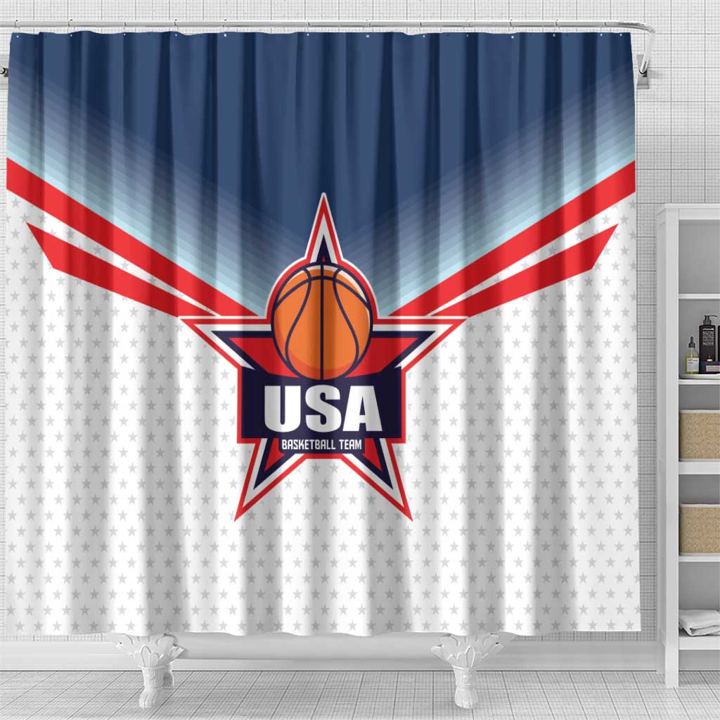 USA Basketball Team Shower Curtain Shine Like Stars