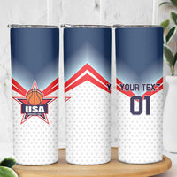 Custom USA Basketball Team Skinny Tumbler Shine Like Stars