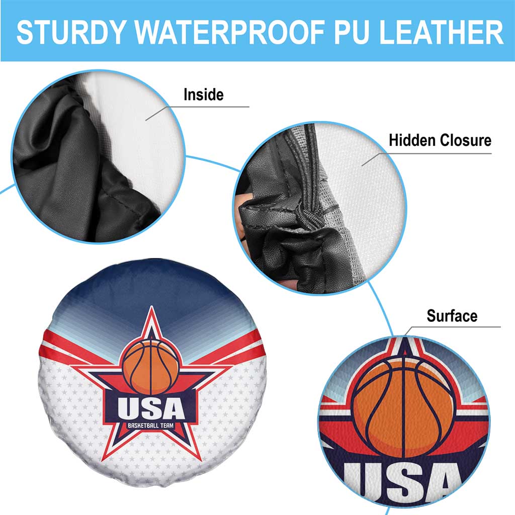 USA Basketball Team Spare Tire Cover Shine Like Stars