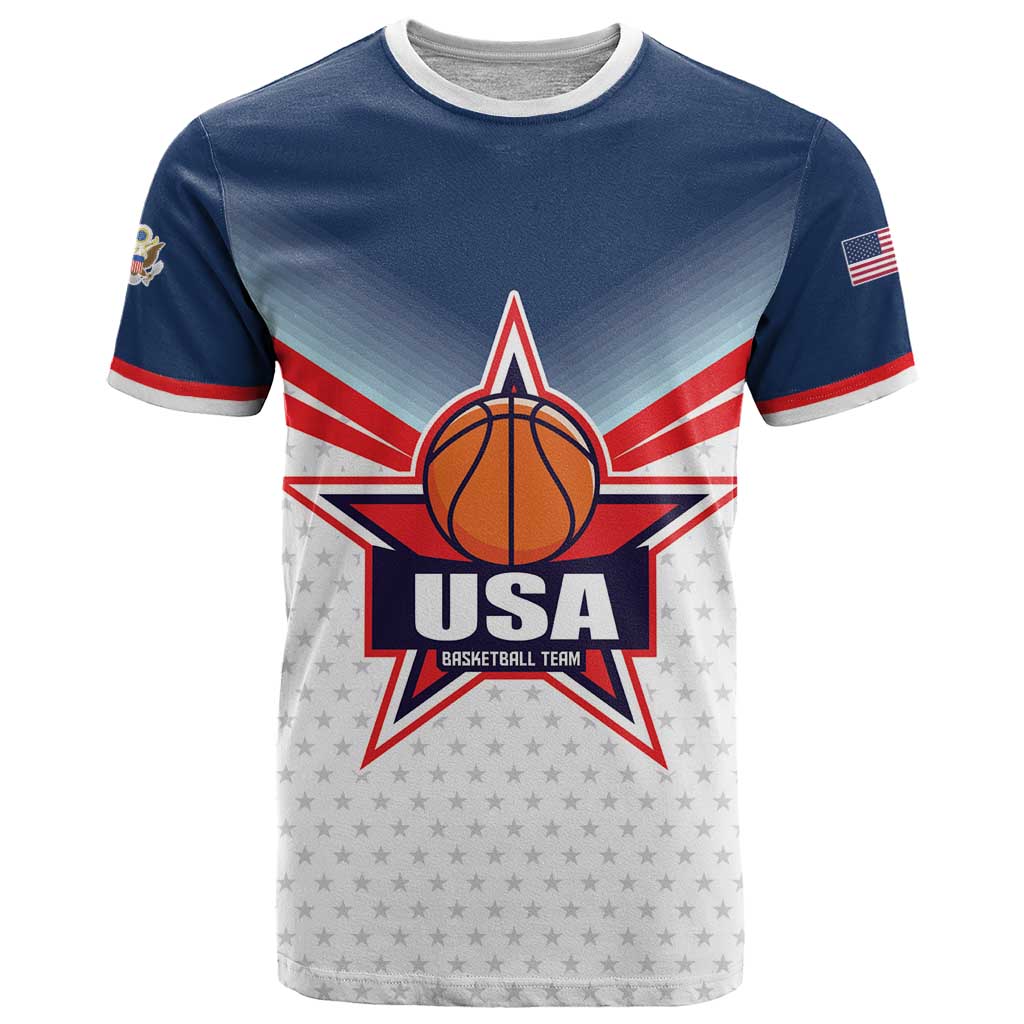 Custom USA Basketball Team T Shirt Shine Like Stars