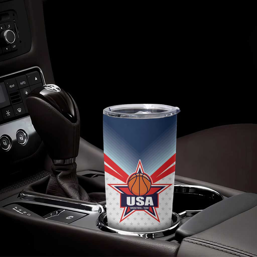 Custom USA Basketball Team Tumbler Cup Shine Like Stars