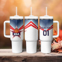 Custom USA Basketball Team Tumbler With Handle Shine Like Stars