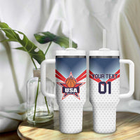 Custom USA Basketball Team Tumbler With Handle Shine Like Stars