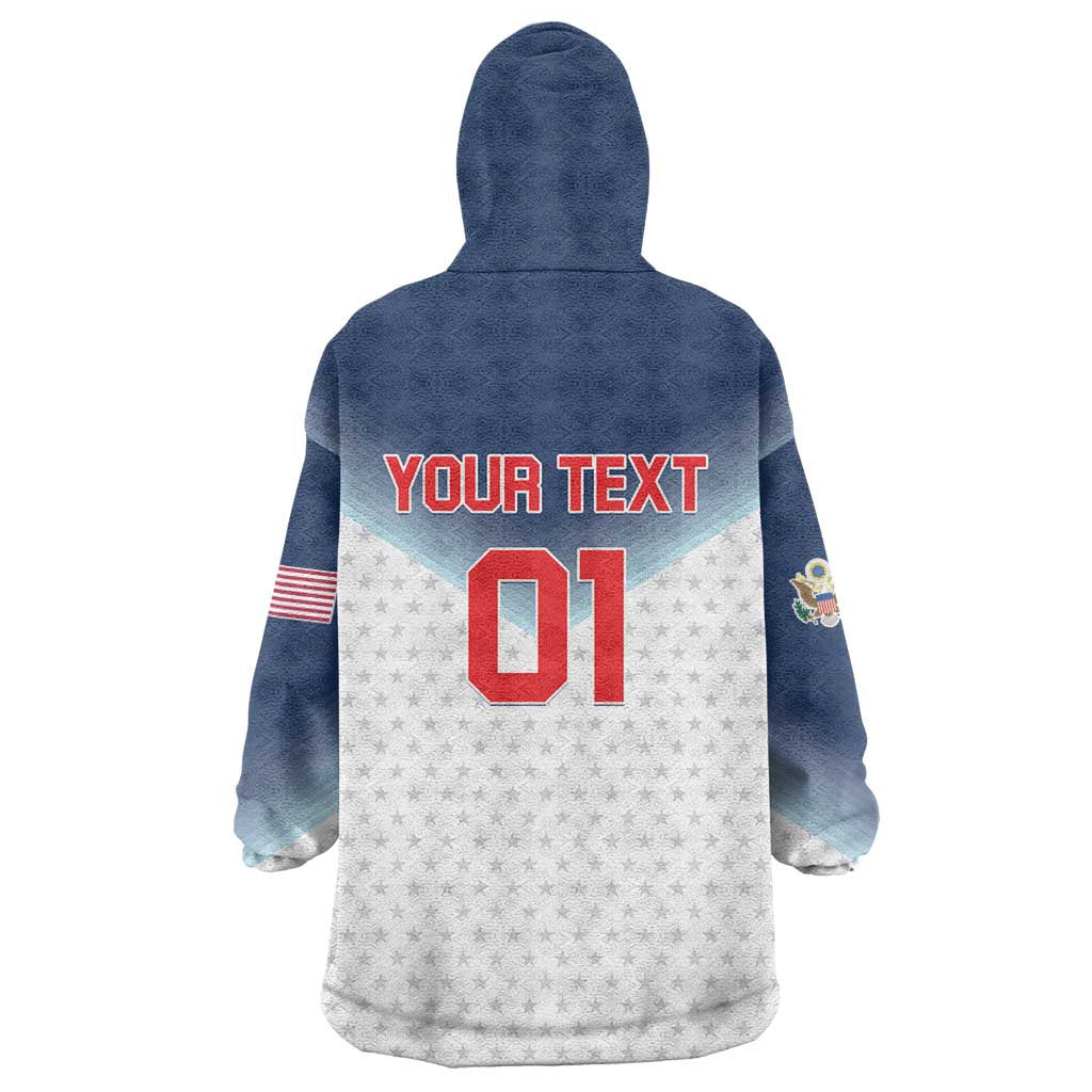 Custom USA Basketball Team Wearable Blanket Hoodie Shine Like Stars