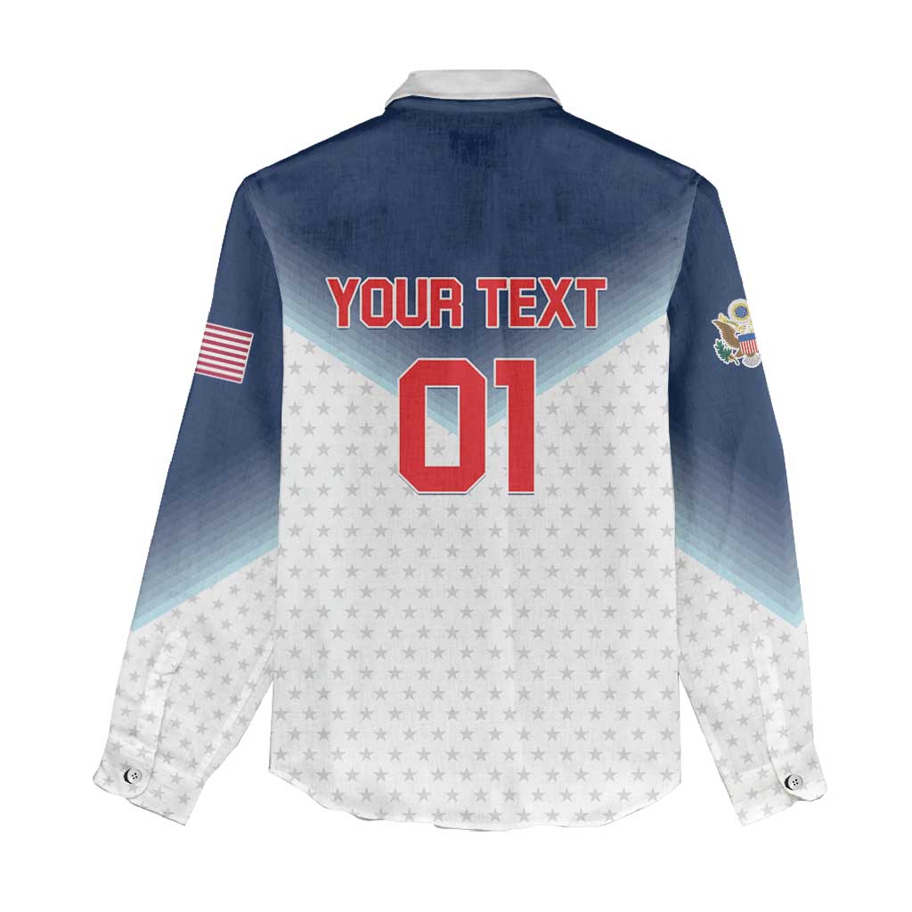 Custom USA Basketball Team Women Casual Shirt Shine Like Stars