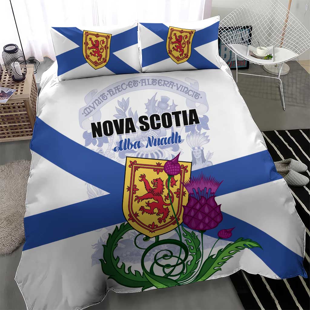 Canada Nova Scotia Province Bedding Set One Defends and The Other Conquers