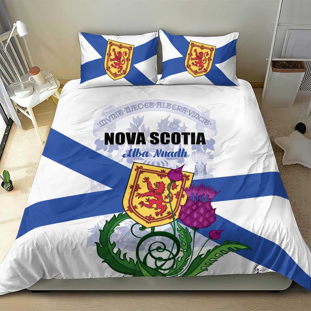 Canada Nova Scotia Province Bedding Set One Defends and The Other Conquers