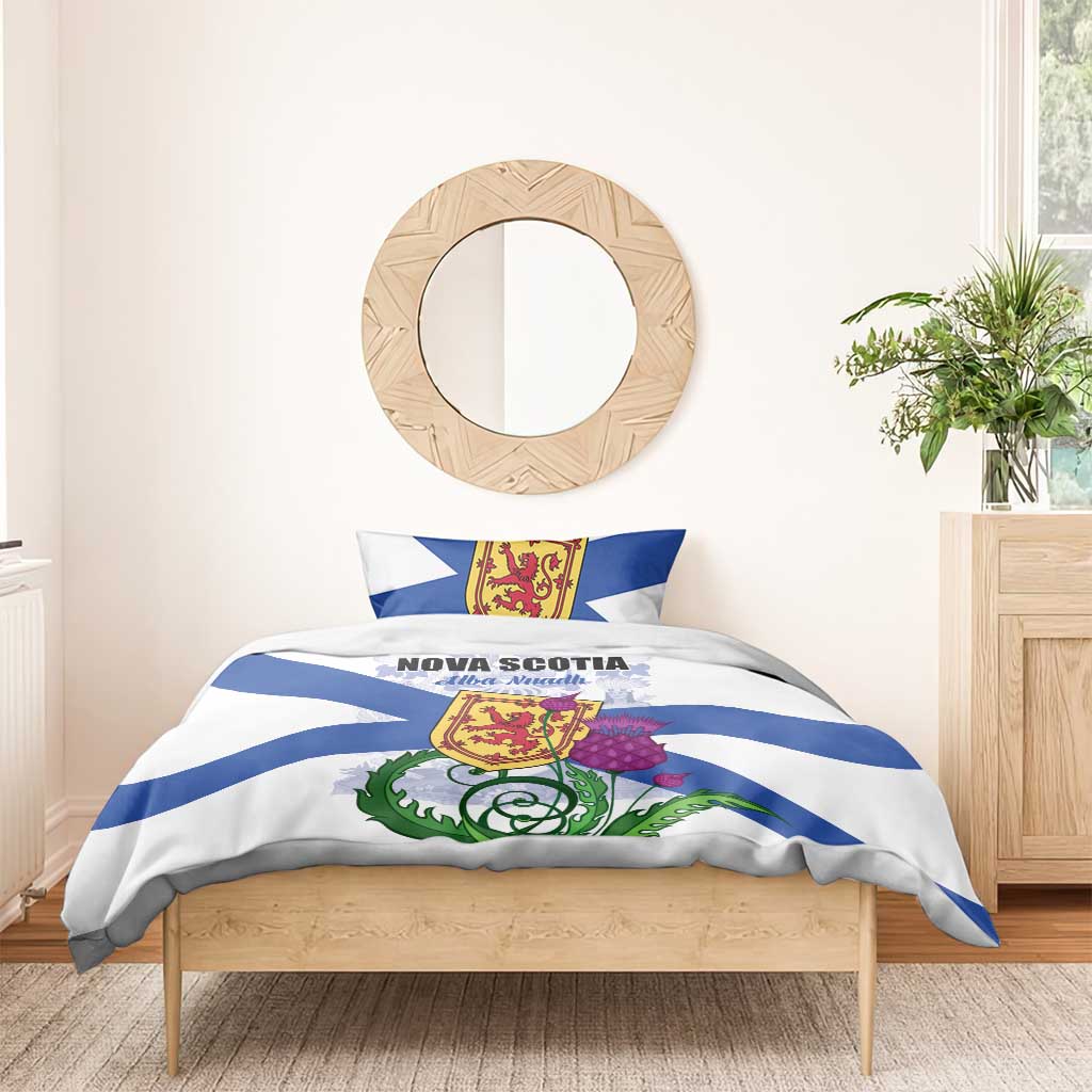 Canada Nova Scotia Province Bedding Set One Defends and The Other Conquers